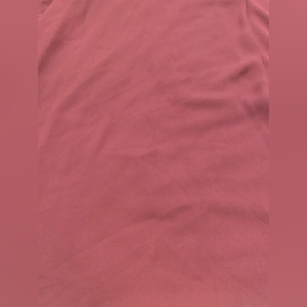 Ann Taylor Deep Red V-Neck Blouse - Picture 5 of 8